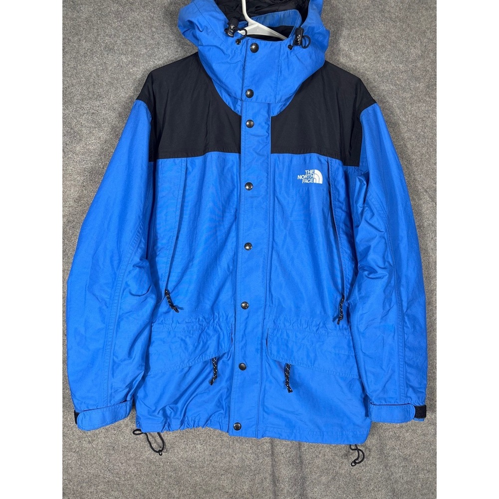 The North Face Mountain Light Jacket Mens Small Blue Black Parka Shell RN61661
